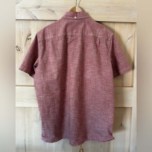 LL Bean Men’s Comfrt Stretch Chambray SS Normcore,pale Sienna, EUC, XL. - Picture 4 of 5